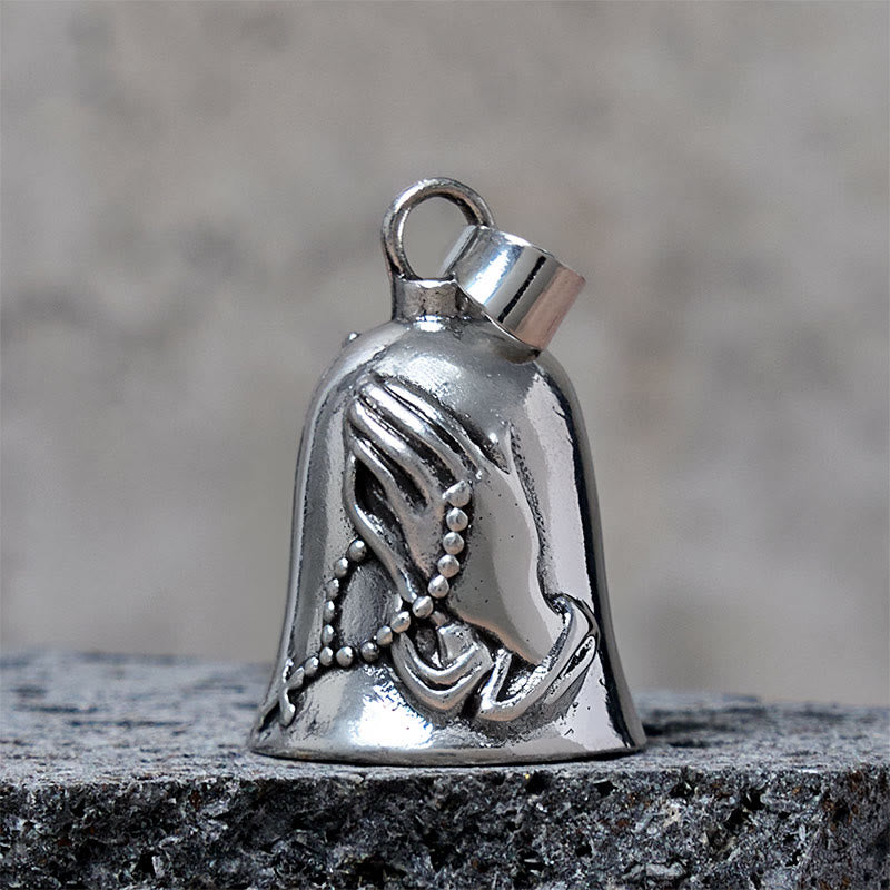 Porte-clés vintage en forme de croix et de mains en prière - Pendentif - image 1