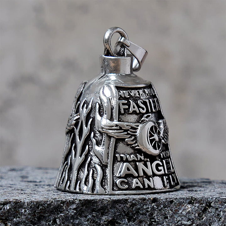 Porte-clés porte-bonheur en forme de roue d'aile d'ange pour l'équitation - image 3