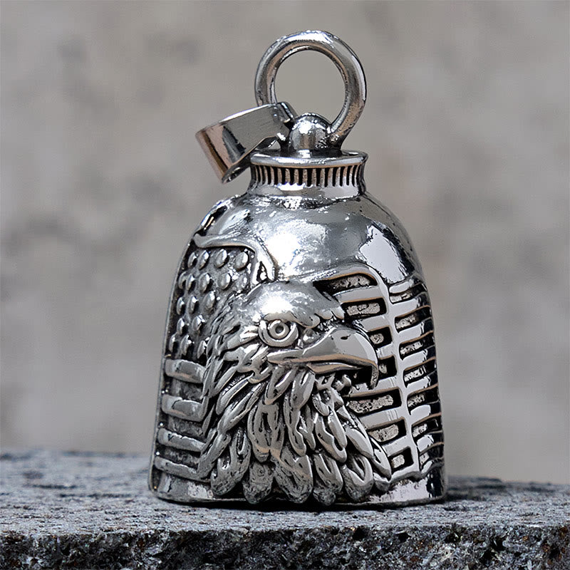 Porte-clés cloche drapeau américain vintage aigle - Pendentif - image 1