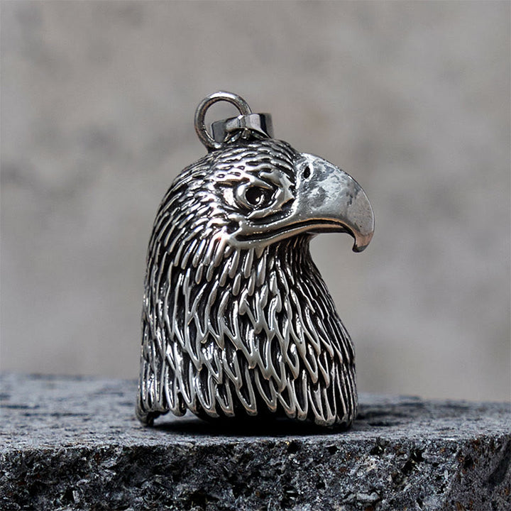 Porte-clés clochette style aigle à tête blanche vintage - image 3