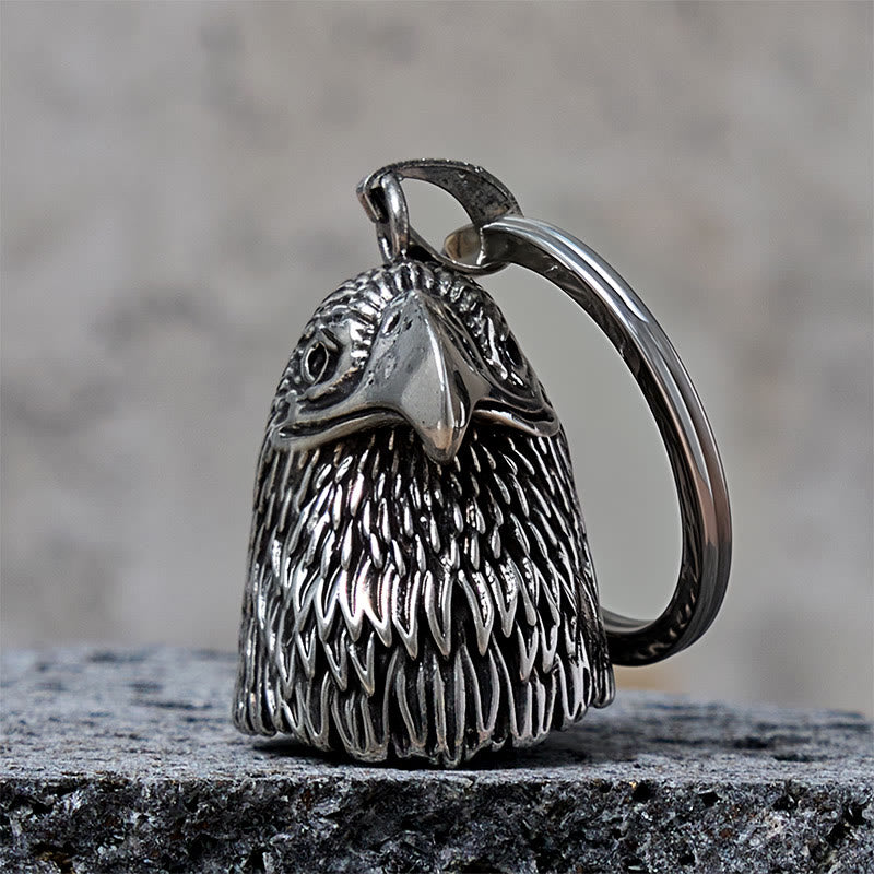 Porte-clés clochette style aigle à tête blanche vintage - Porte-clés - image 0