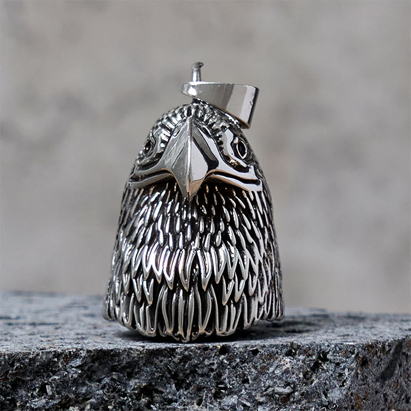 Porte-clés clochette style aigle à tête blanche vintage - Pendentif - image 1