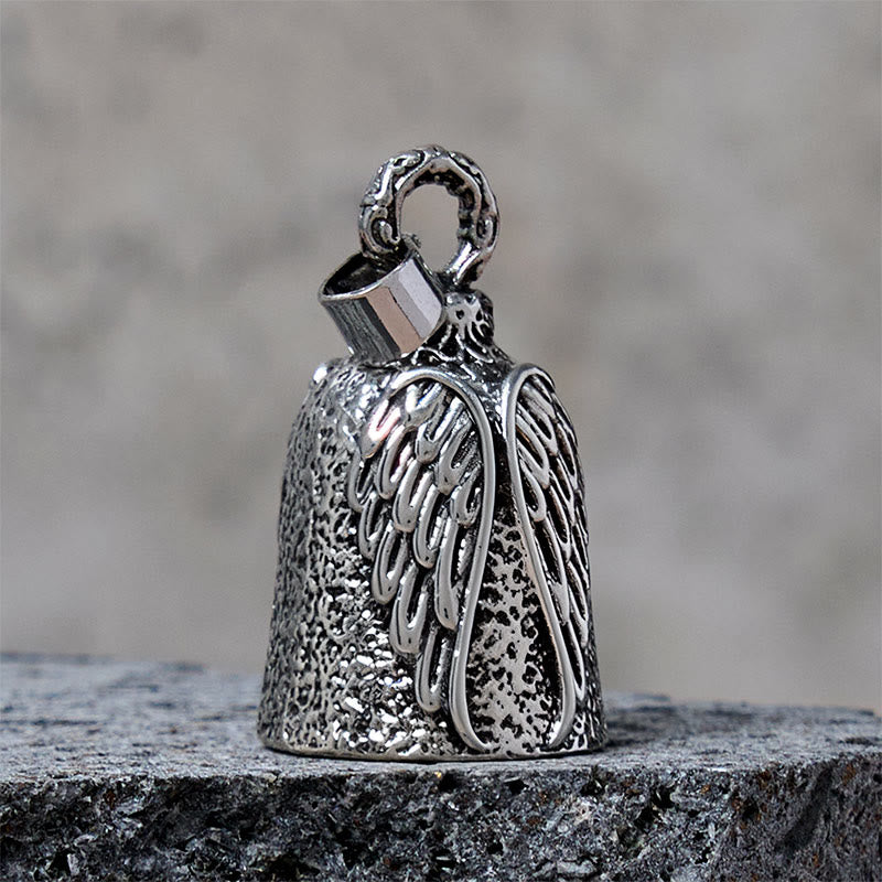 Porte-clés cloche de moto vintage en forme d'aile d'ange - image 3