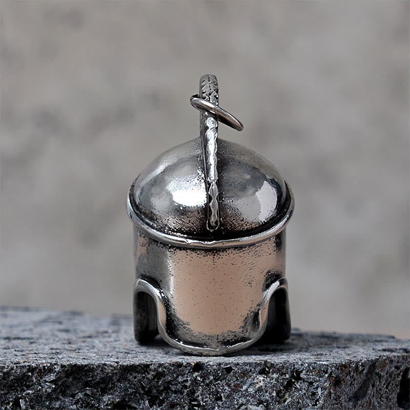 Porte-clés pendentif cloche casque spartiate courageux - image 4
