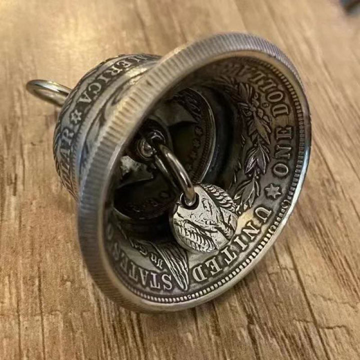 Porte-clés vintage Morgan Silver Dollar Bell - image 3