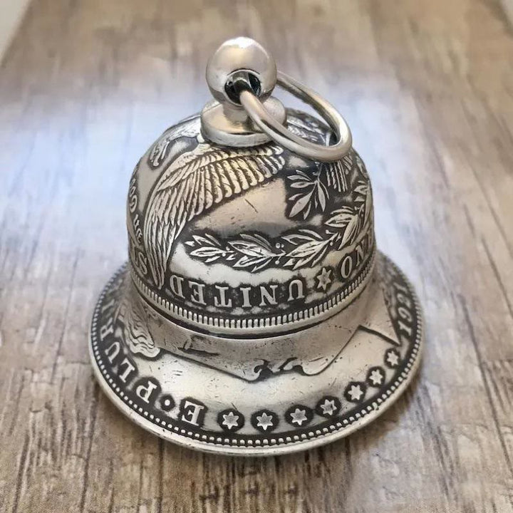 Porte-clés vintage Morgan Silver Dollar Bell - Porte-clés cloche - image 0