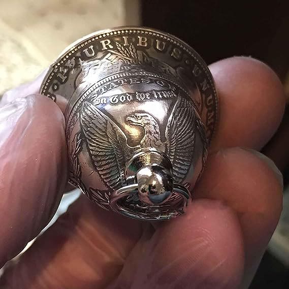 Porte-clés vintage Morgan Silver Dollar Bell - image 1