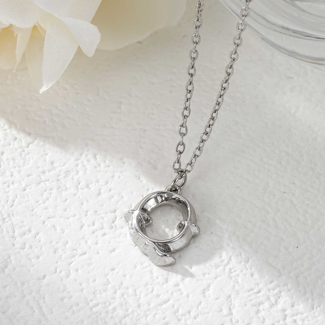 Collier élégant avec pendentif lettre dorée et argentée pour femme - Argent - Q - image 44