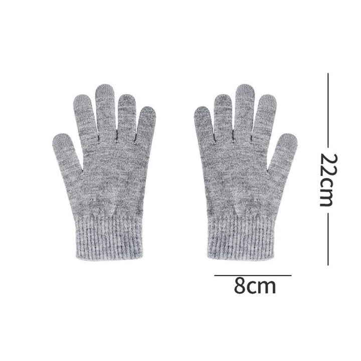 Ensemble de 3 pièces de bonnet, cache-cou et gants à motif tissé - image 7