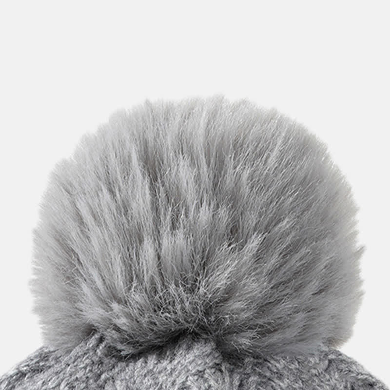 Ensemble de 3 pièces de bonnet, cache-cou et gants à motif tissé - image 4