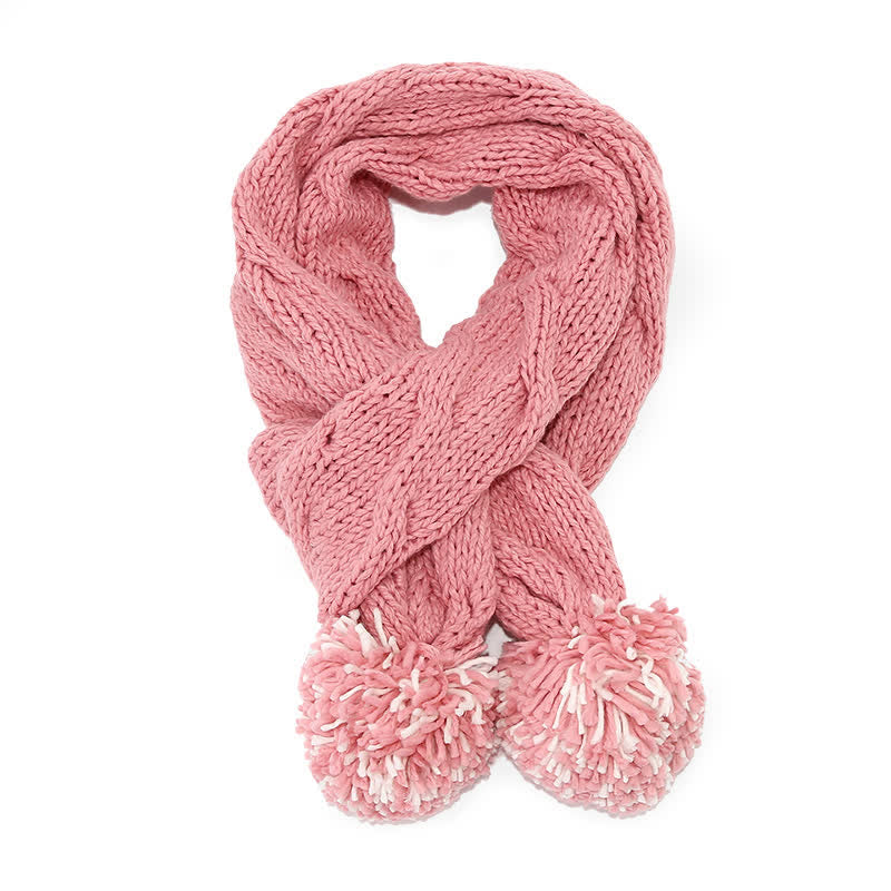 Ensemble de 3 bonnets, écharpes et gants torsadés avec pompon - image 16