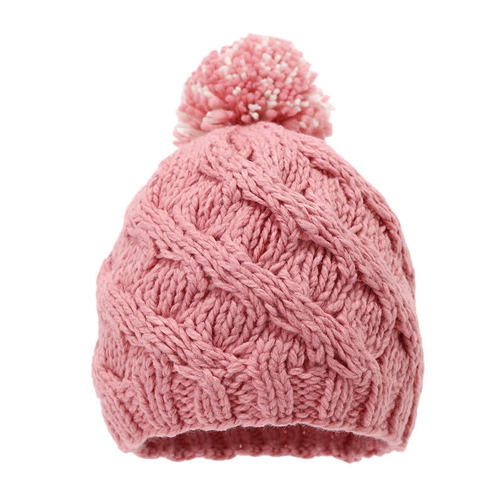 Ensemble de 3 bonnets, écharpes et gants torsadés avec pompon - image 15