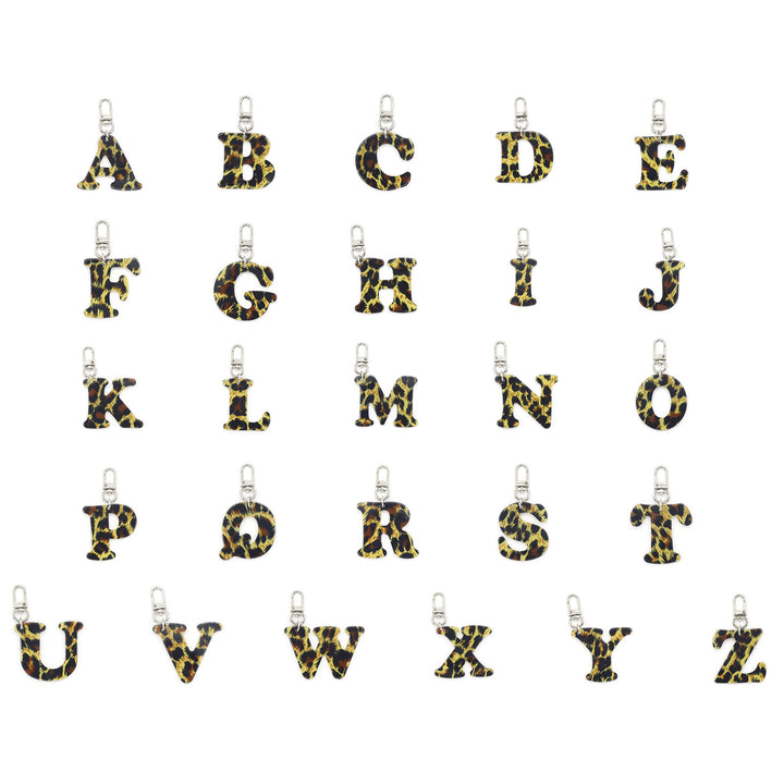 Porte-clés pendentif lettre imprimé léopard et chapeau de cowboy - image 8