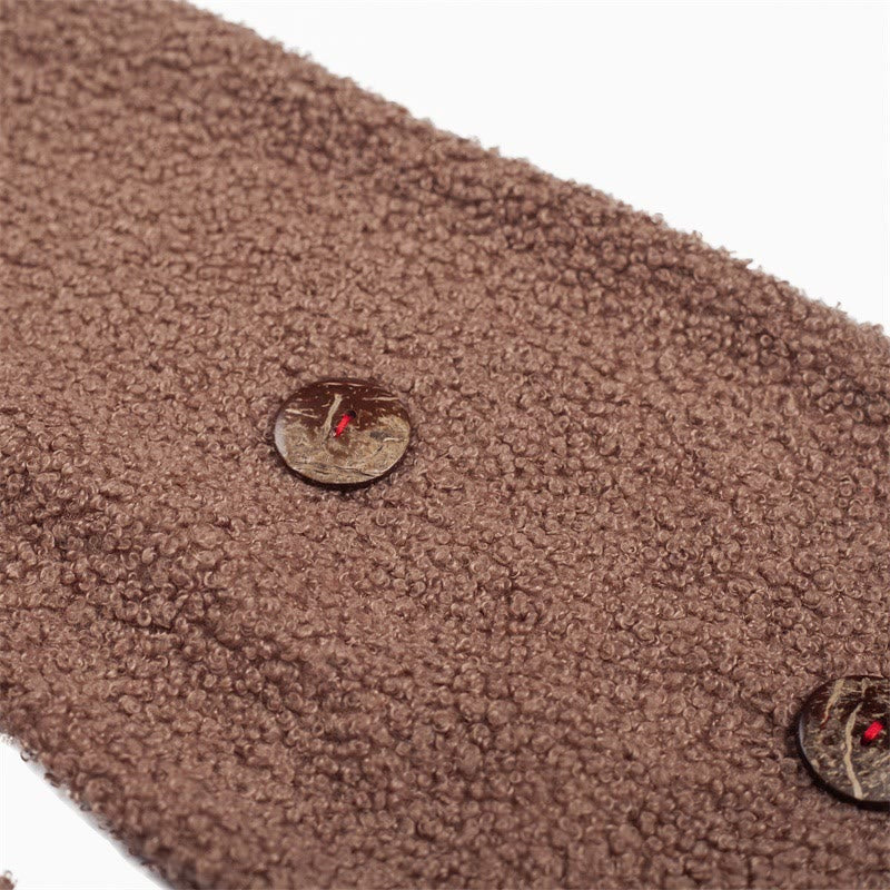 Écharpe d'hiver chaude en forme d'élan marron mignon de Noël - image 4