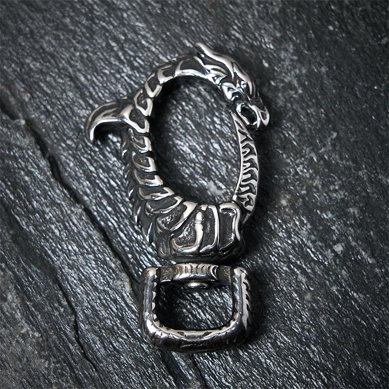 Porte-clés rotatif vintage antirouille en forme de dragon - image 4
