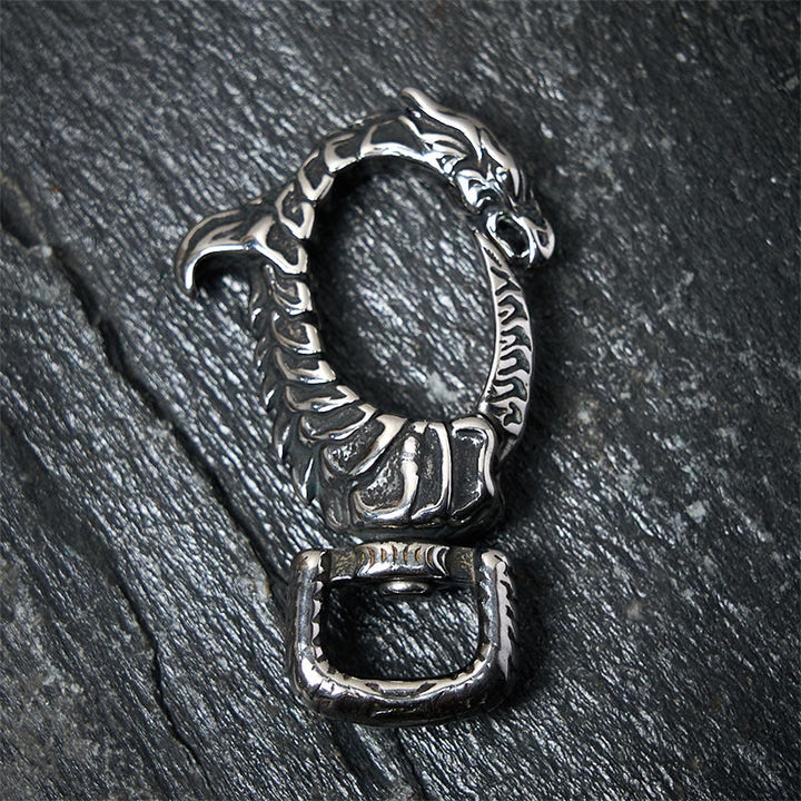 Porte-clés rotatif vintage antirouille en forme de dragon - image 4