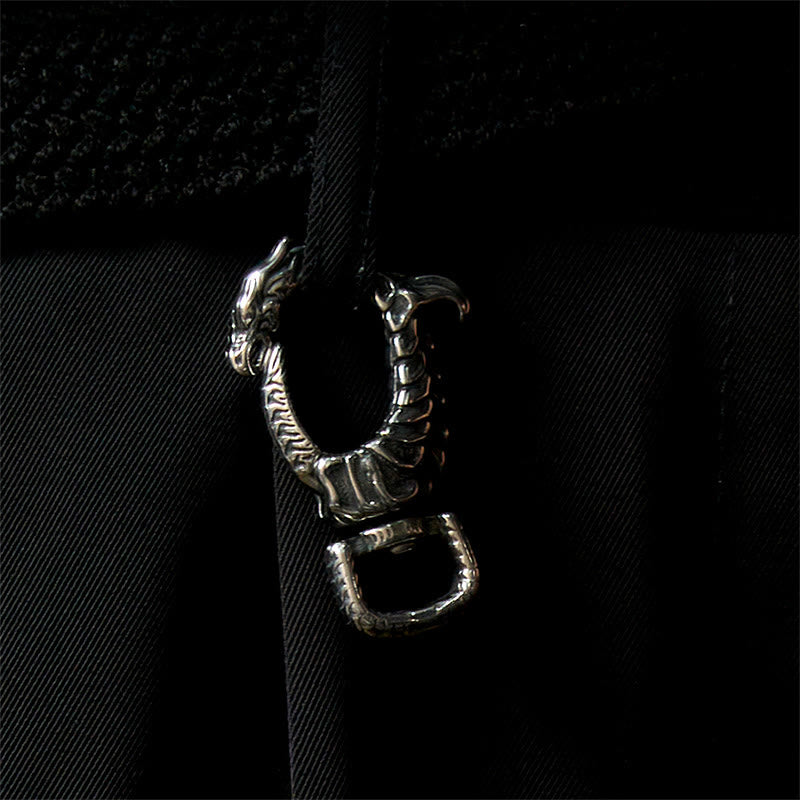 Porte-clés rotatif vintage antirouille en forme de dragon - image 2