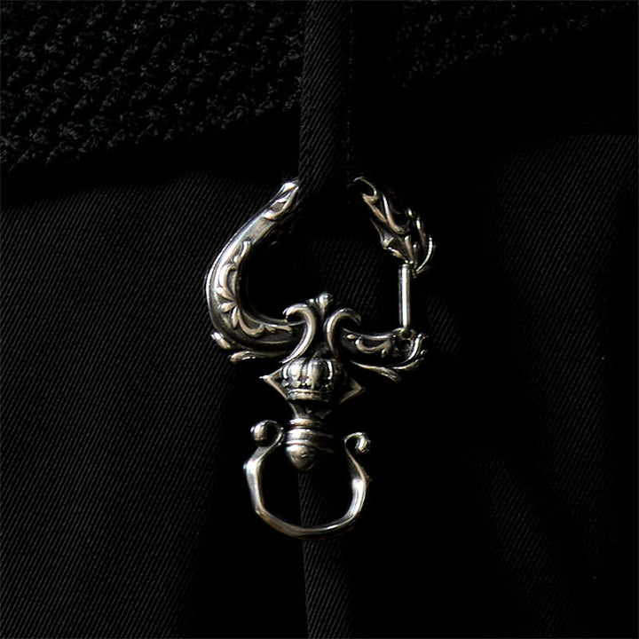 Porte-clés vintage rotatif en métal poli en forme de cœur - image 2