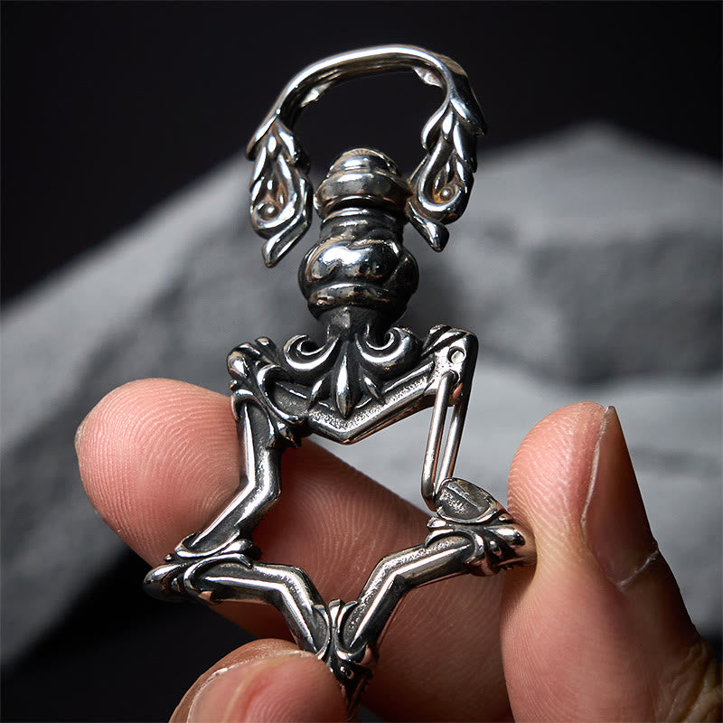 Porte-clés étoile rotatif anti-ternissement vintage poli - image 1