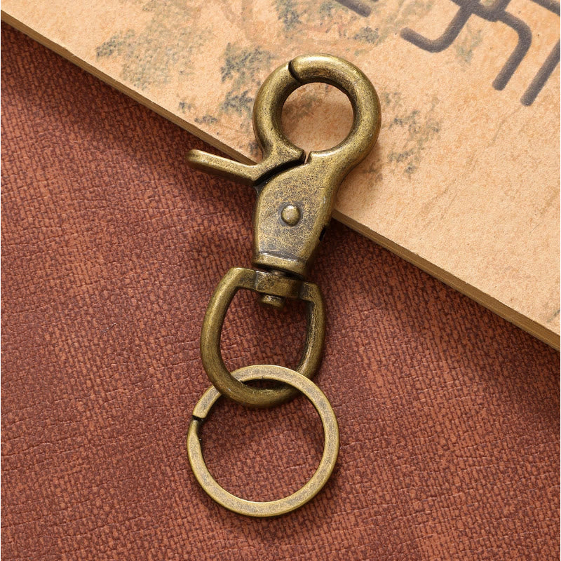 Porte-clés pendentif lettre imprimé léopard et chapeau de cowboy - image 4