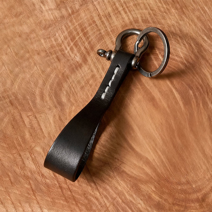 Porte-clés avec pendentif en forme de fer à cheval et imprimé de lettres de tournesols de l'Ouest - Noir - Z - image 1