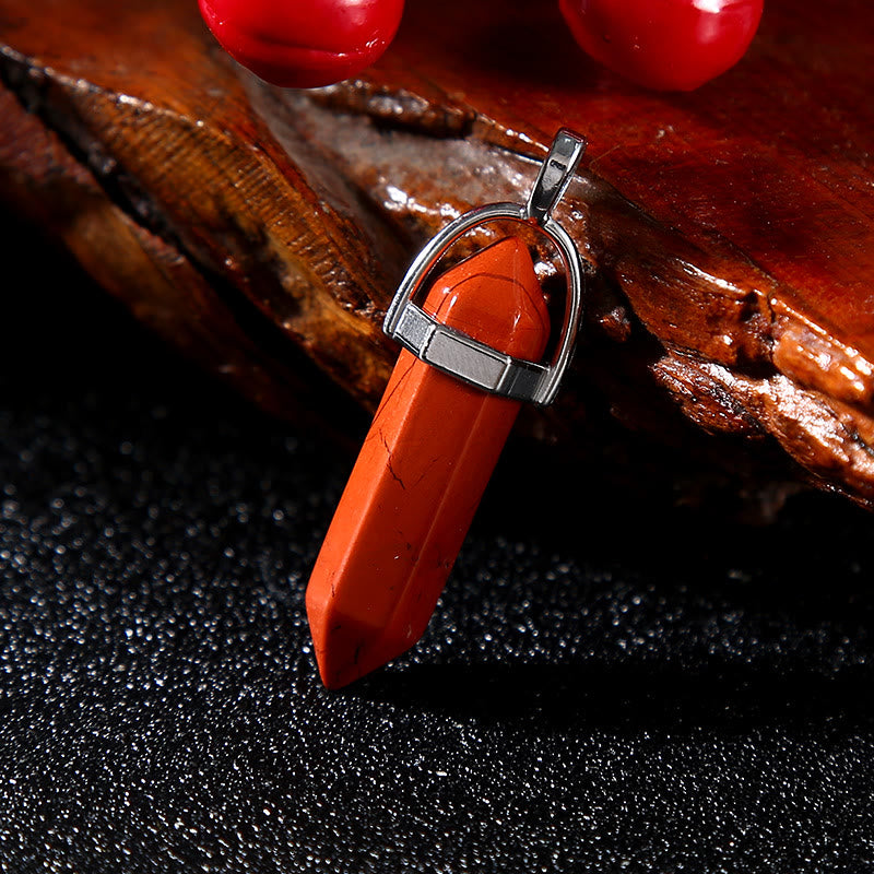 Couteau pliant en laiton coloré, main de Bouddha et collier en redstone - image 6