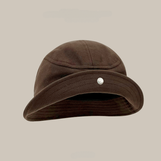 Chapeau de pêcheur marron à bords rabattables pour l'hiver - Brun - Réglable (environ 55 à 59 cm) - image 0