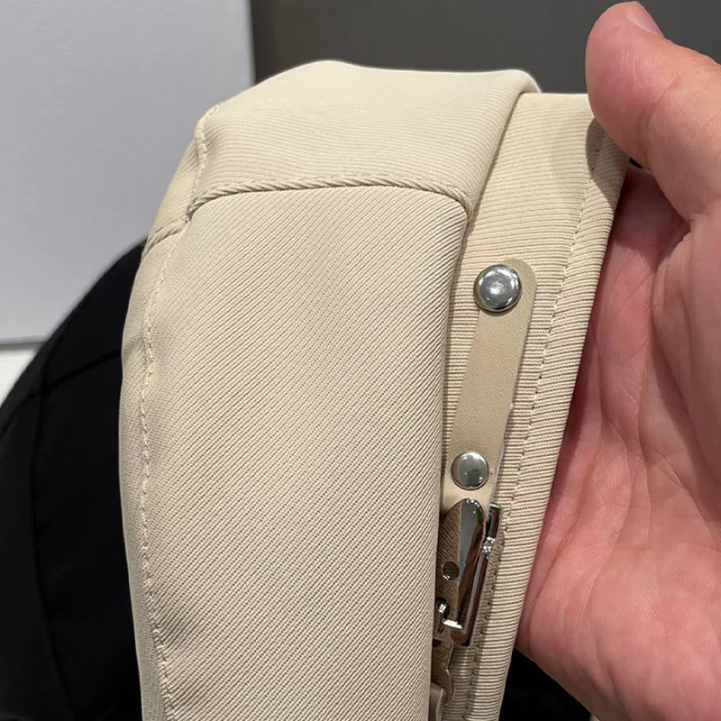 Béret femme à boucle métallique simple, tendance hiver - image 4