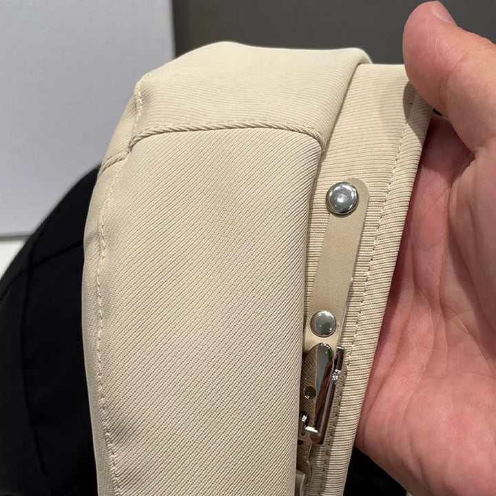 Béret femme à boucle métallique simple, tendance hiver - image 4