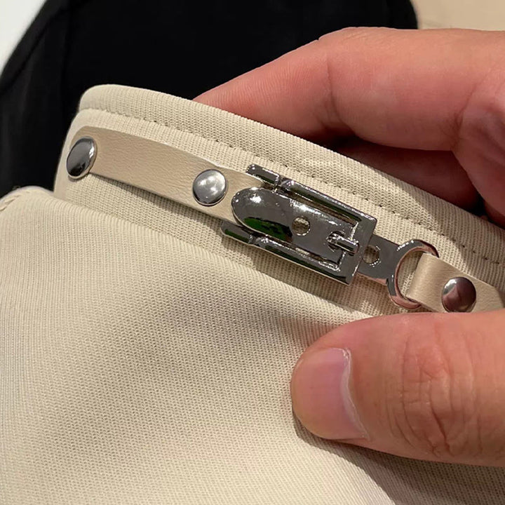 Béret femme à boucle métallique simple, tendance hiver - image 3