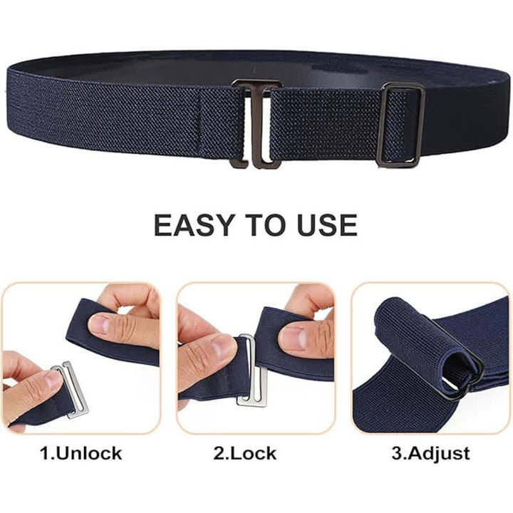 Ceinture invisible élastique ajustable pour chemise homme - image 4