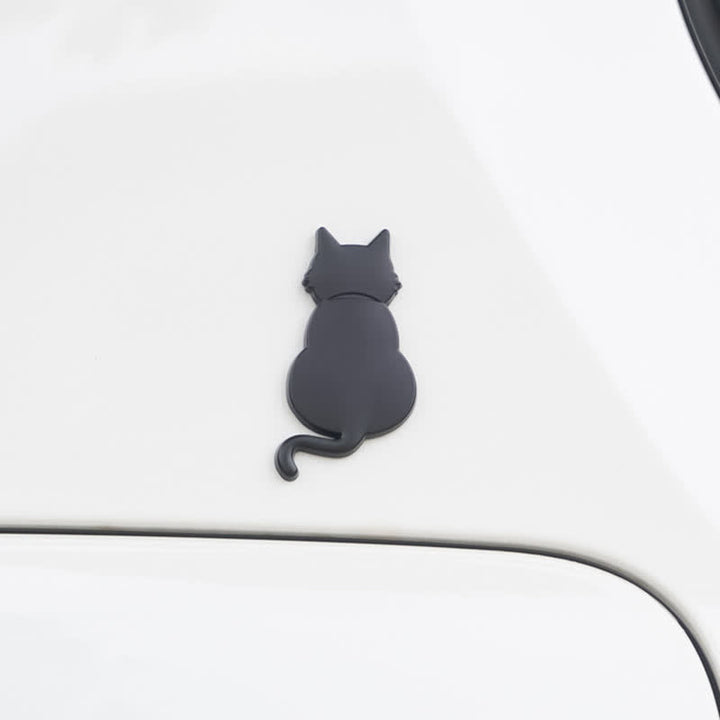 Autocollant décoratif mignon chat en métal pour voiture - image 6