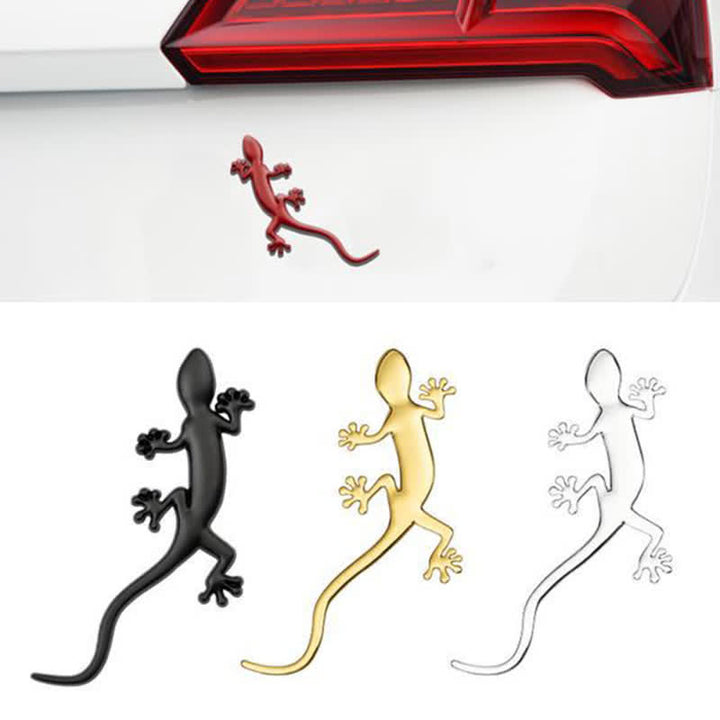 1 paire d'autocollants métalliques gecko pour voiture - image 6