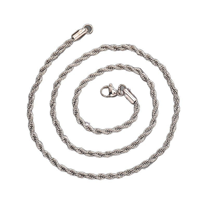 Porte-clés couteau pliant pratique, collier argenté - image 3