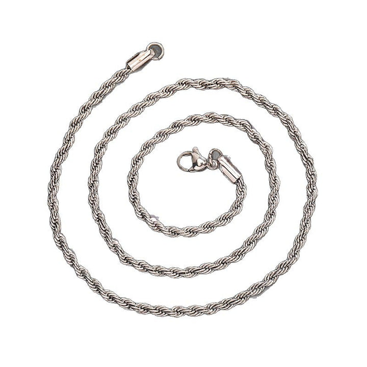 Porte-clés couteau pliant pratique, collier argenté - image 3