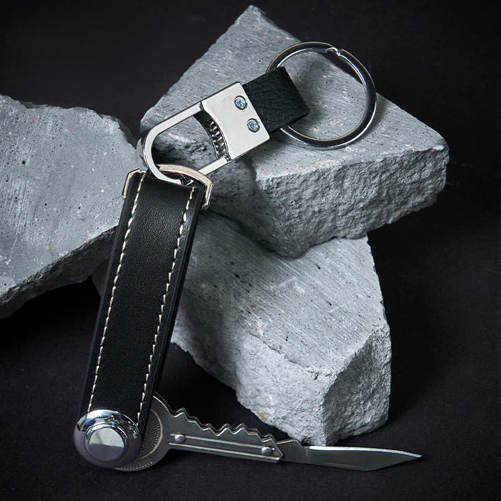 Organiseur de clés portable en cuir antivol de grande capacité - image 6