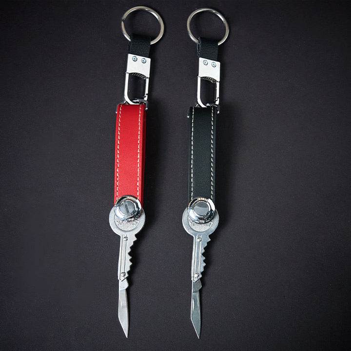 Organiseur de clés portable en cuir antivol de grande capacité - image 1