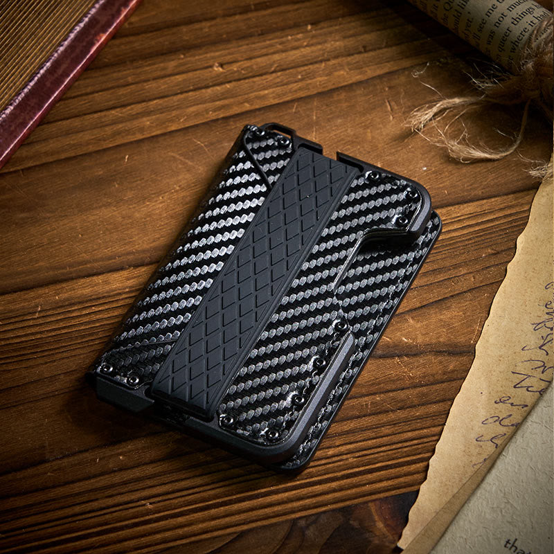 Portefeuille tactique pliable en fibre de carbone avec protection RFID - image 0