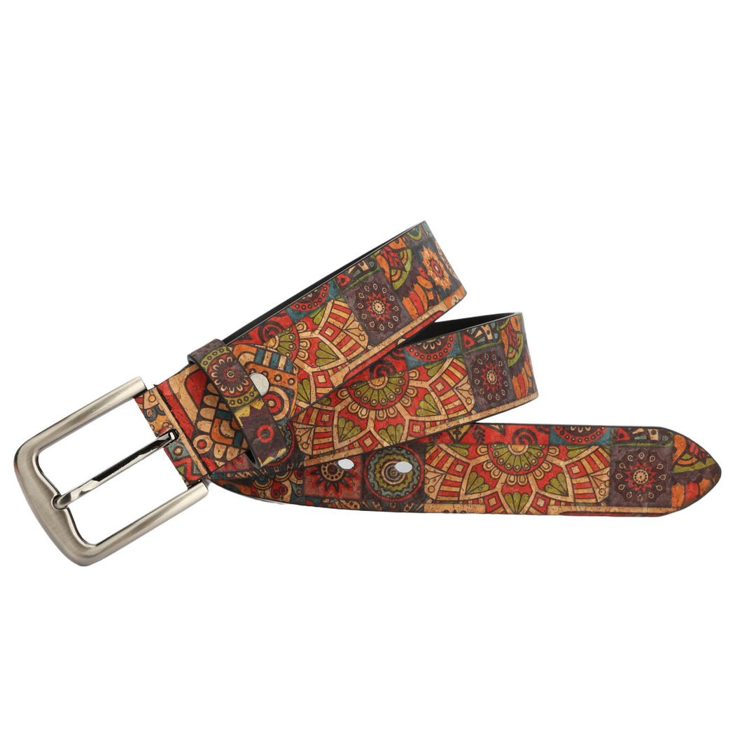 Ceinture en cuir à motif végétal bohème pour femme - 44 - image 0