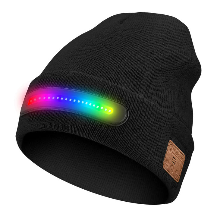 Bonnet d'hiver chaud et musical Bluetooth avec lumière - Style n° 2 - Lumière colorée + Bluetooth - M (22"-22 7/8") - image 11
