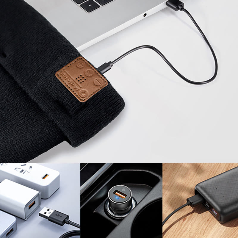 Bonnet d'hiver chaud et musical Bluetooth avec lumière - image 6