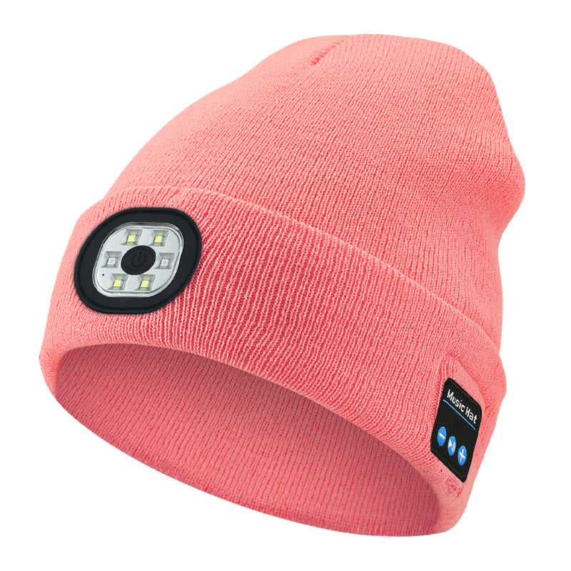 Bonnet Bluetooth avec musique d'hiver et éclairage LED - Lumière LED et Bluetooth - Rose - M (22"-22 7/8") - image 8