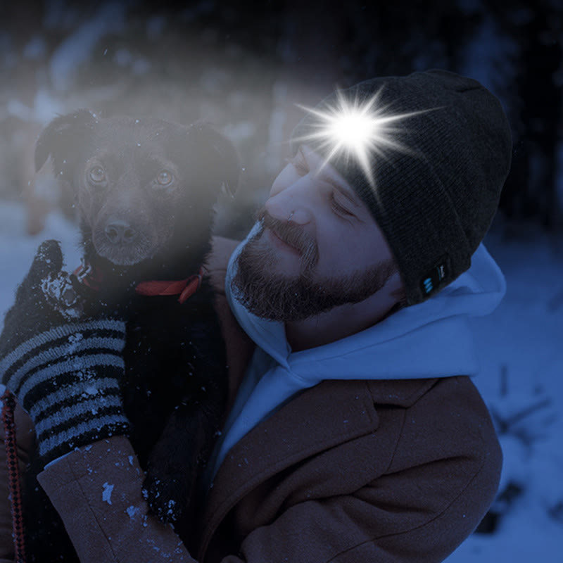 Bonnet Bluetooth avec musique d'hiver et éclairage LED - image 2