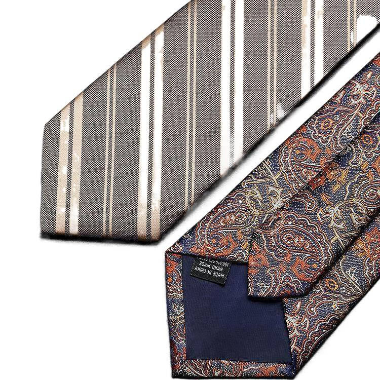 Cravate élégante pour homme, couleur champagne, avec fermeture éclair et pré-nouée - image 2