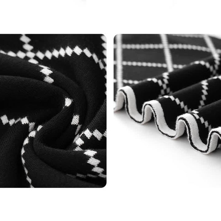 Écharpe d'affaires élégante pour homme, motif losanges - image 6