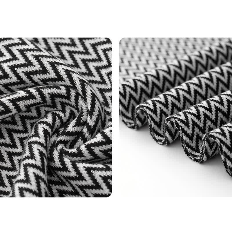 Écharpe élégante à chevrons pour homme, idéale pour le travail. - image 3