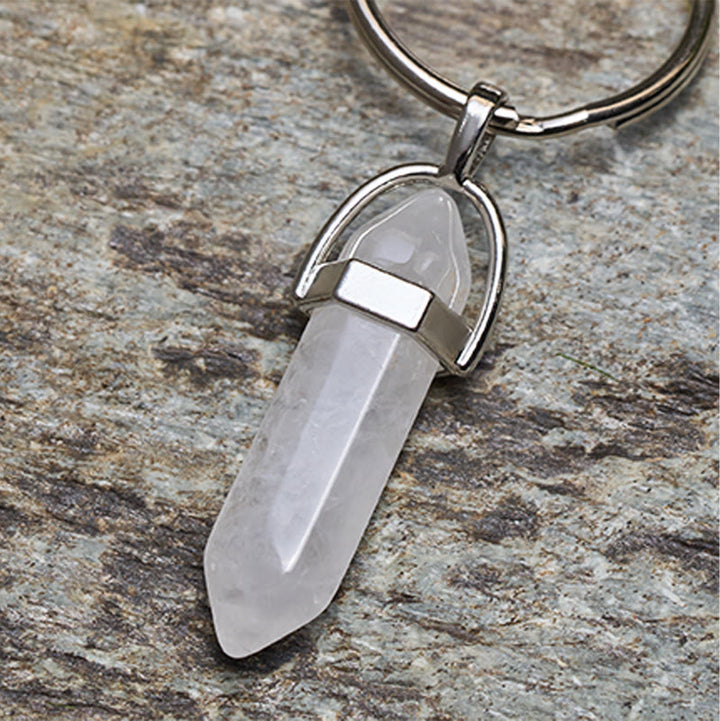 Couteau pliant d'extérieur à manche coloré, collier main de Bouddha en cristal blanc - image 8