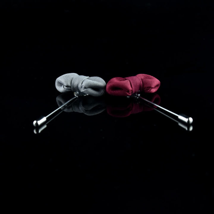 Épingle à revers en tissu en forme de nœud papillon pointu pour homme - image 5