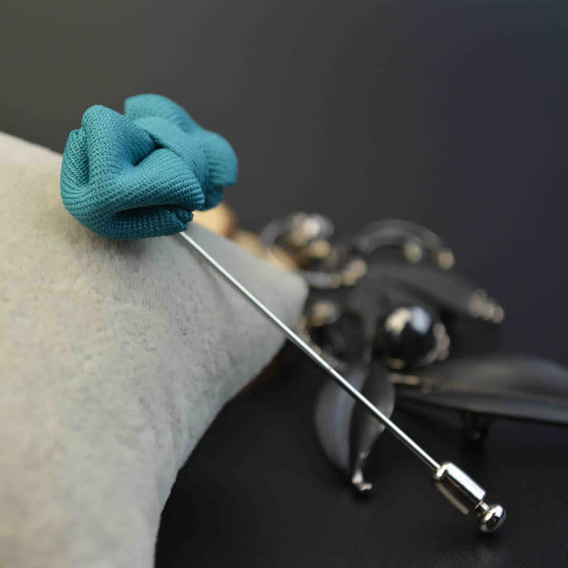 Épingle à revers en tissu en forme de nœud papillon pointu pour homme - image 7