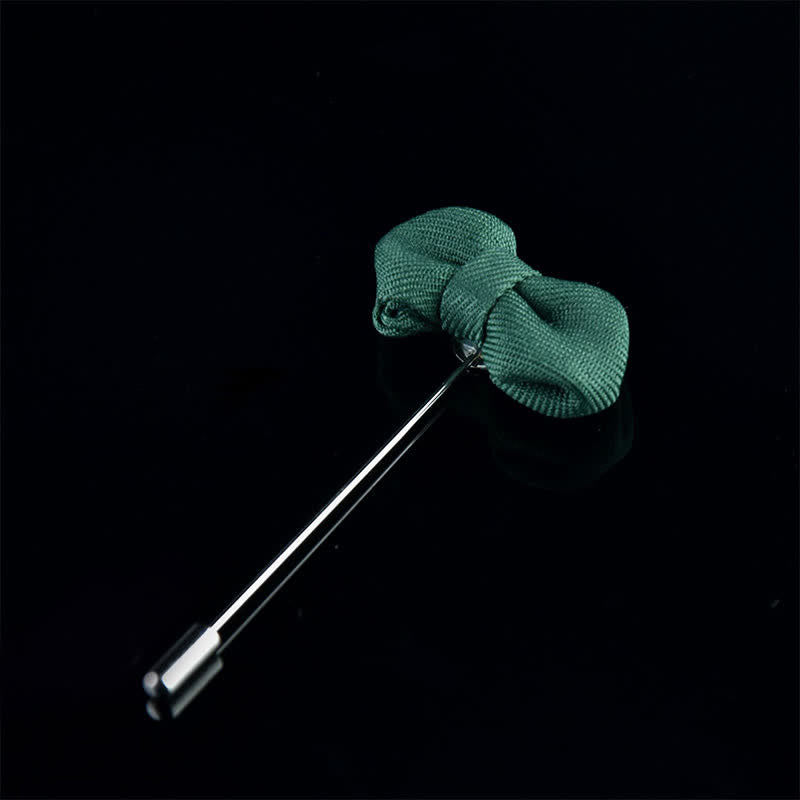 Épingle à revers en tissu en forme de nœud papillon pointu pour homme - image 2